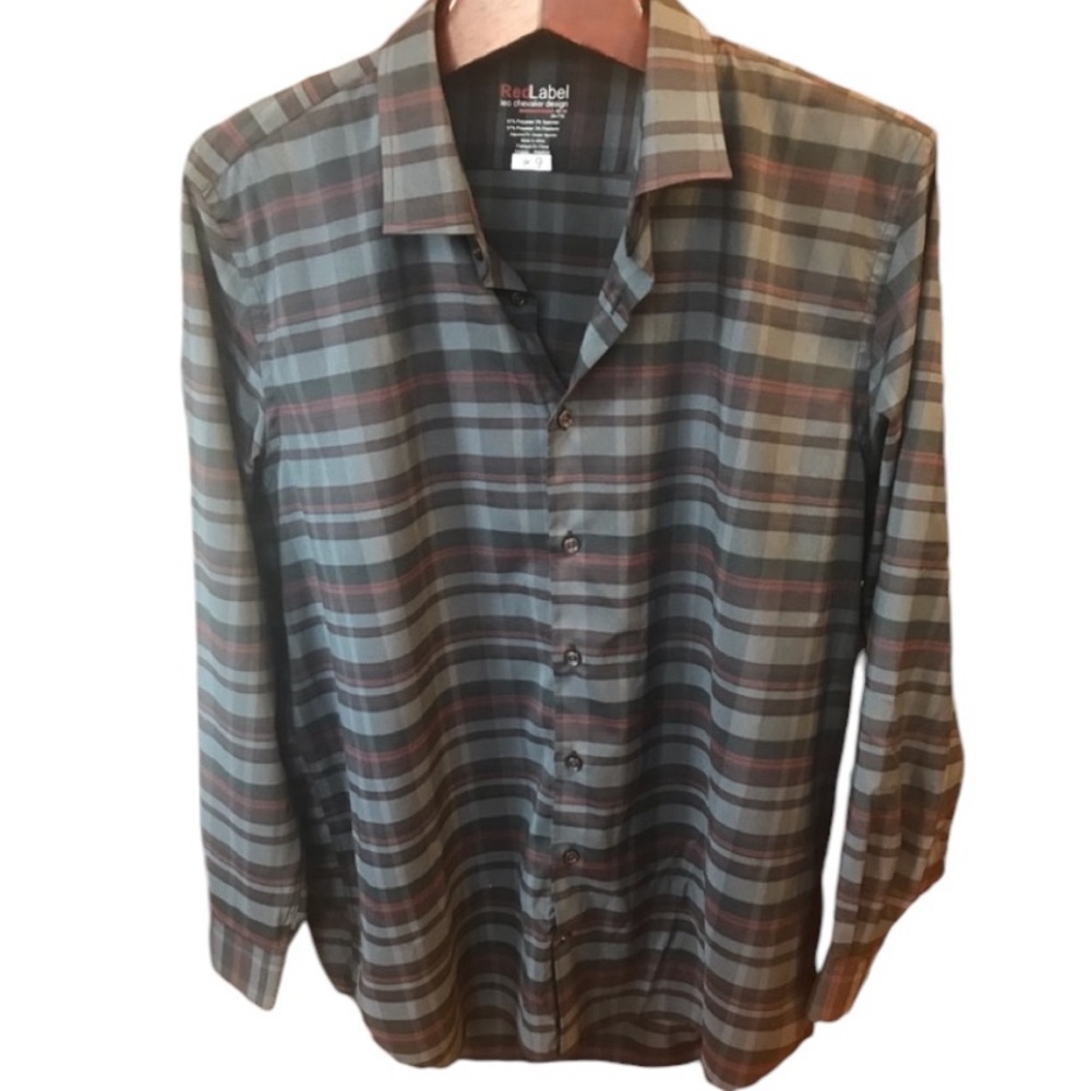 Men’s silky casual dress shirt size XXL